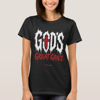 Guds stora nåd Extreme Death Metal Kristet Sp T Shirt