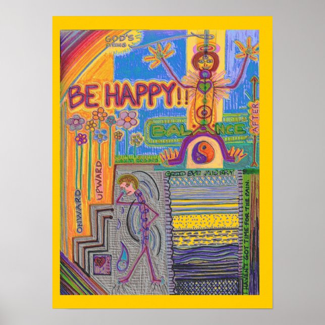 Gud's String Mind Karta V Poster (Framsidan)