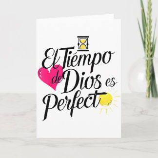 Guds Tid Är Perfekt Kristet Talesätt  Kort