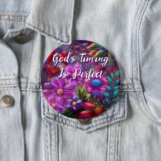 Guds tids Perfekt är Personlig för Blommigt av  Knapp (In Situ)