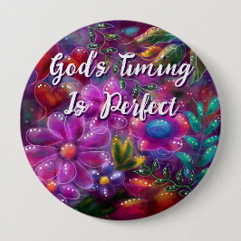 Guds tids Perfekt är Personlig för Blommigt av  Knapp
