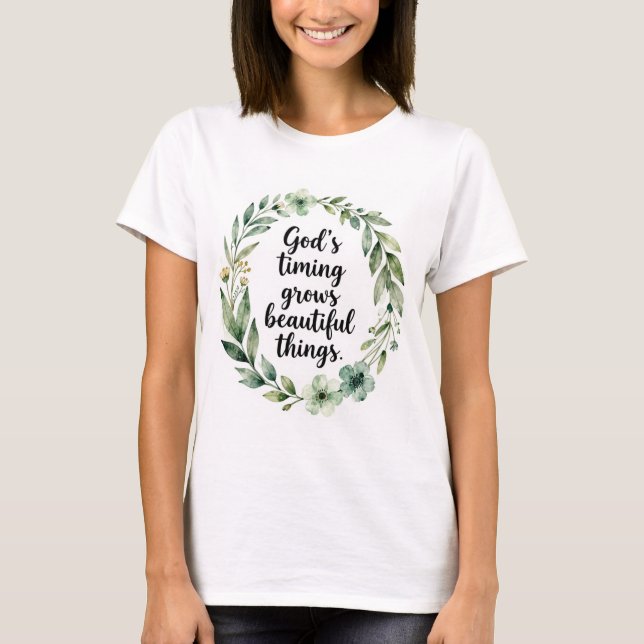 Guds timing t shirt (Framsida)