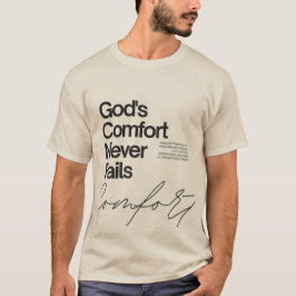 Guds tröst sviker aldrig minimalistisk stil t shirt