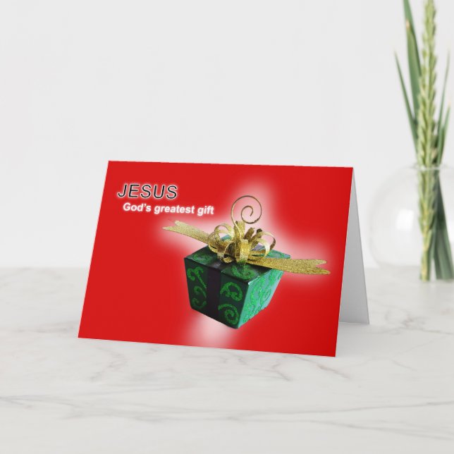 Guds underbarare gåva helgkort (Framsida)