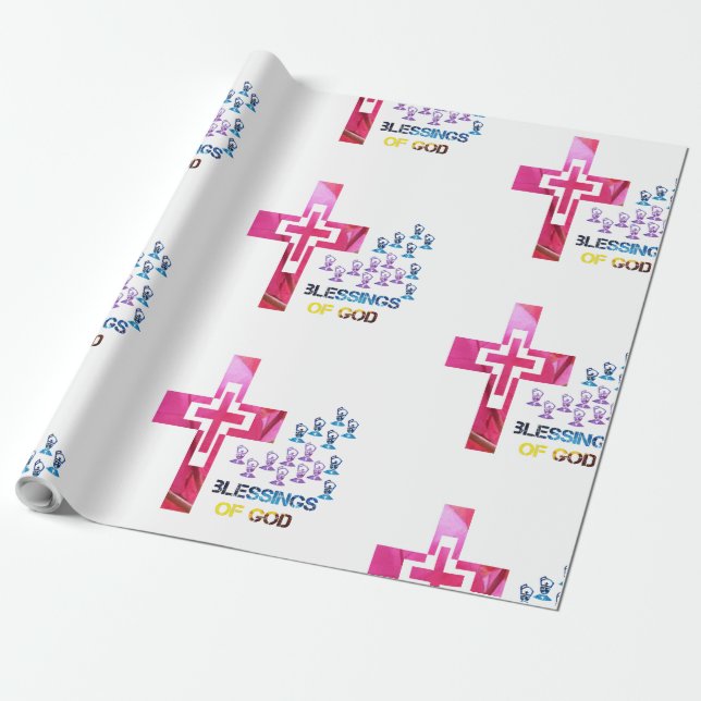 Guds välsignelse presentpapper (Utrullad)