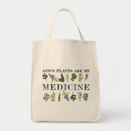Guds växter är min medicinska naturliga hälsa tygkasse