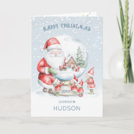 Gudson Snöglob Santa Tomte Jul Helgkort