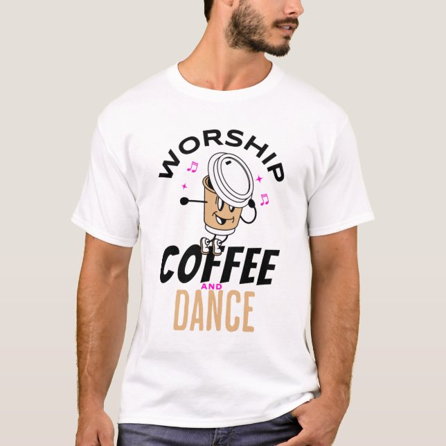 gudstjänstkaffe och dans t shirt (Framsida)
