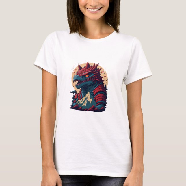 gudzilla filmer gudzilla fanart t shirt (Framsida)