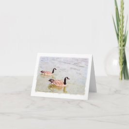 Guéese Watercolor Design Notecard Kort