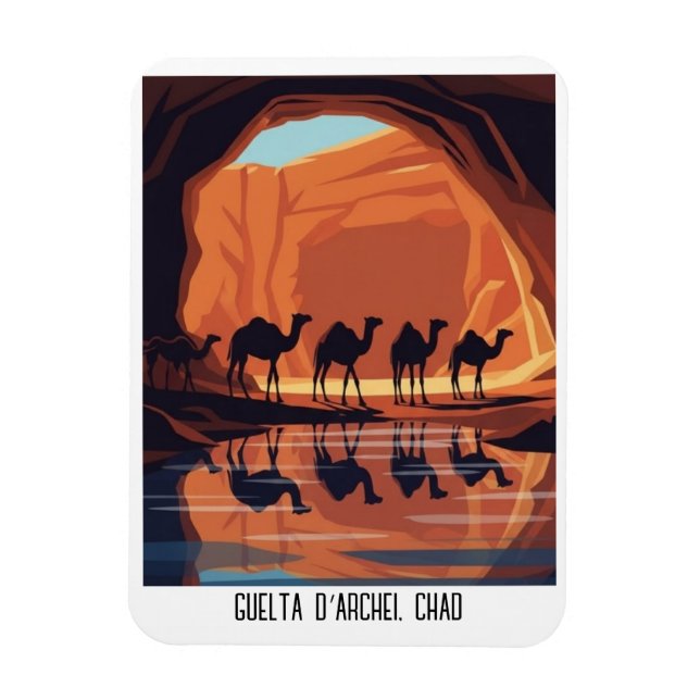Guelta d’Archei Tchadresa Magnet (Vertikal)