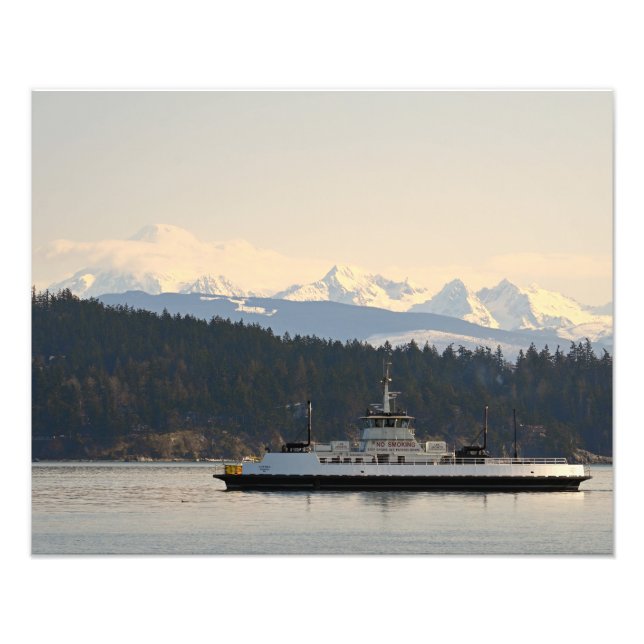 Guemes Island Ferry Photo Print Fototryck (Framsidan)