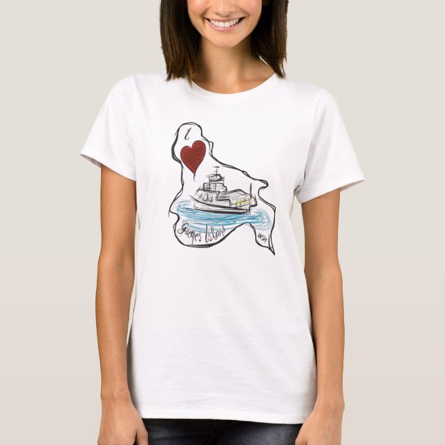 Guemes Island Ferry T-shirt (Framsida)