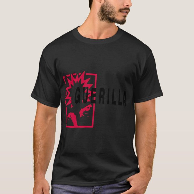 Guerilla (Red Face) T Shirt (Framsida)