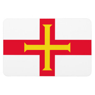 Guernesey flagga magnet