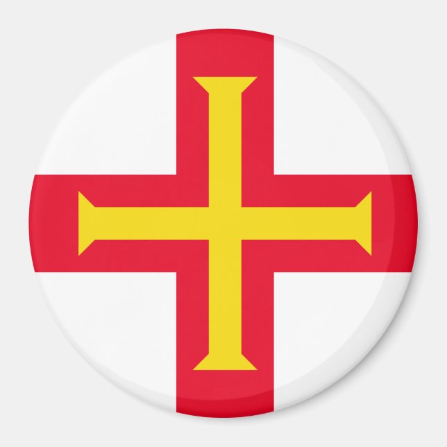 Guernesey Flagga Magnet (Framsidan)