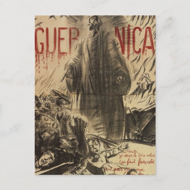 Guernica (1938)_Propaganda Poster Vykort (Framsida)
