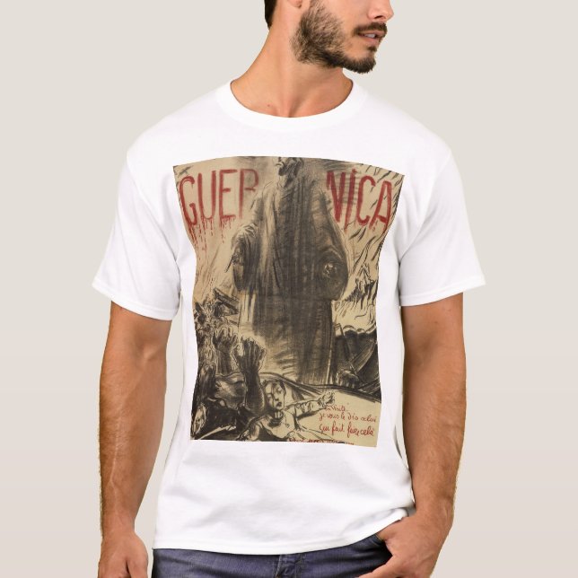 Guernica (1938) _Propagandaaffisch T-shirt (Framsida)