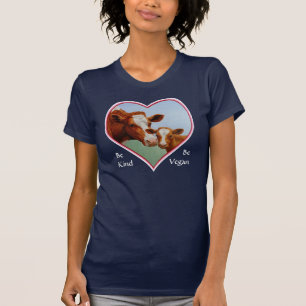 Guernsey Cow och Calf Vegan Tee Shirt