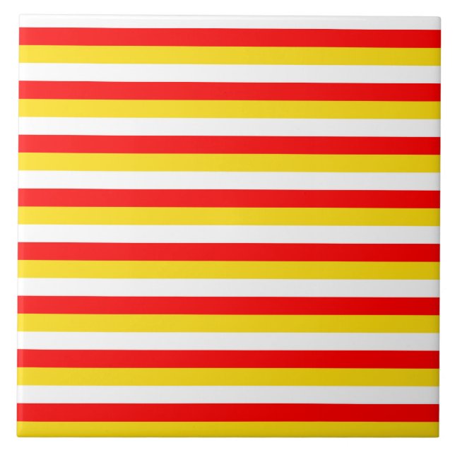 Guernsey flag stripes red yellow white pattern Nor Kakelplatta (Framsidan)