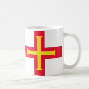 Guernsey Flagga Ceramic Mugg