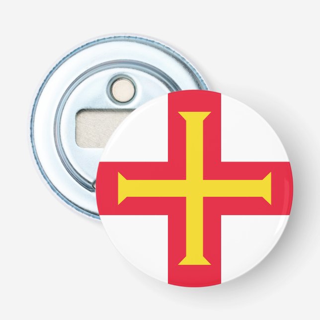 Guernsey flagga flasköppnare (Framsidan)