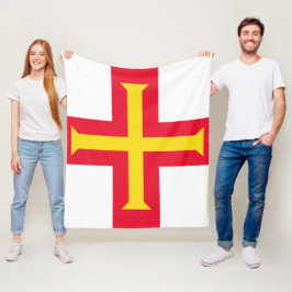 Guernsey flagga fleecefilt