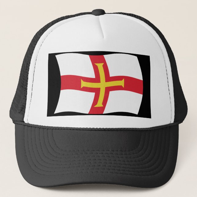 Guernsey Flagga Hat Keps (Framsida)