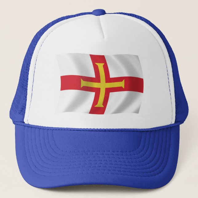 Guernsey Flagga Hat Keps (Framsida)