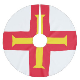 Guernsey flagga julgransmatta borstad polyester