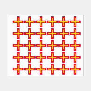 Guernsey flagga klistermärke