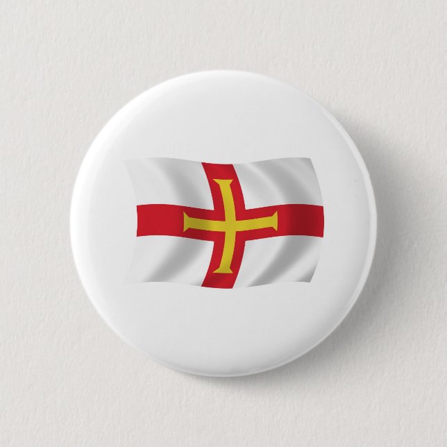 Guernsey Flagga Knapp (Framsida)