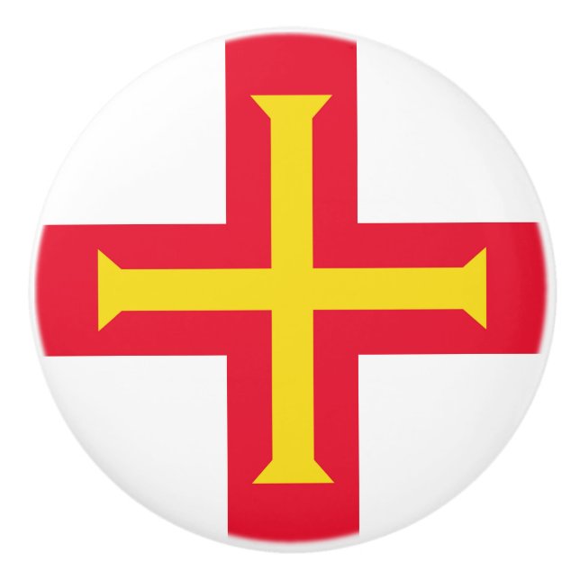 Guernsey flagga knopp (Framsidan)