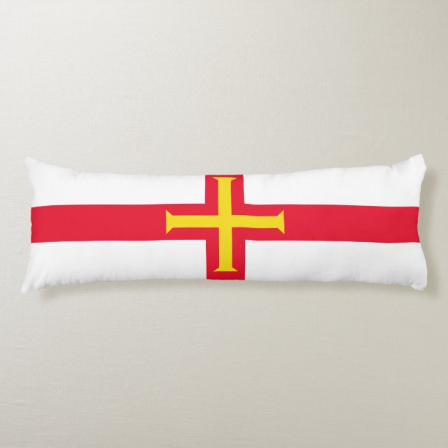 Guernsey Flagga Kroppskudde (Framsidan)