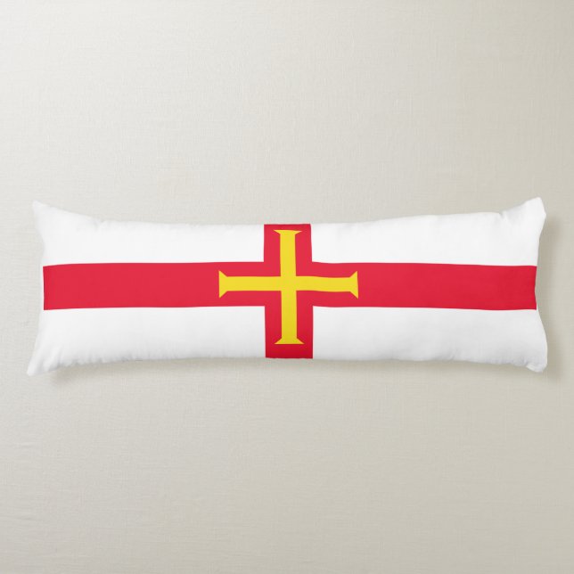 Guernsey flagga kroppskudde (Framsidan)