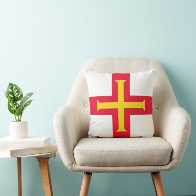 Guernsey flagga kudde (Stol)