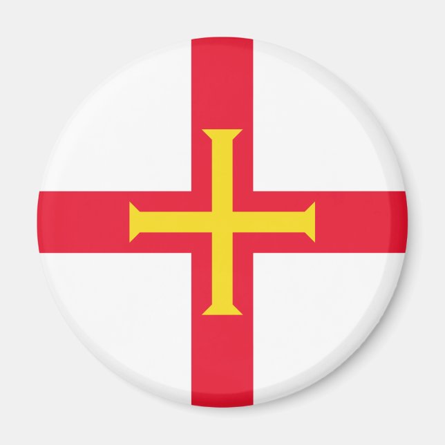 Guernsey Flagga Magnet (Framsidan)