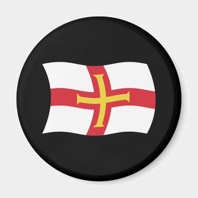 Guernsey Flagga Magnet (Framsidan)