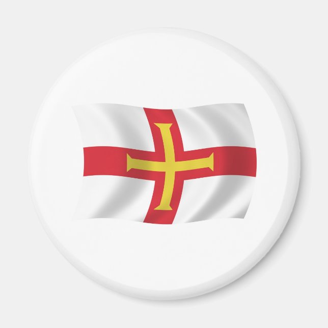 Guernsey Flagga Magnet (Framsidan)