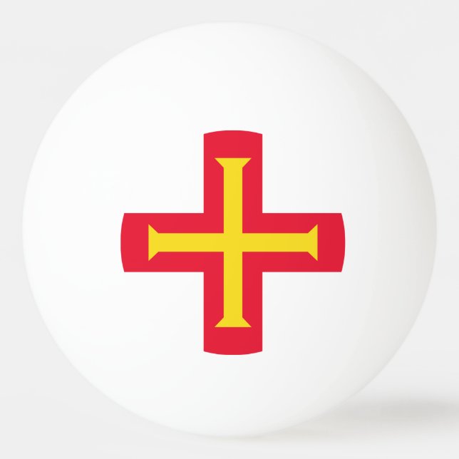 Guernsey flagga pingisboll (Framsidan)