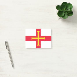 Guernsey flagga post-it block