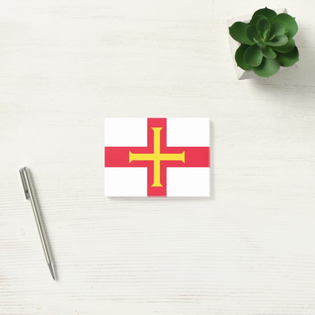 Guernsey flagga post-it block (Kontor)