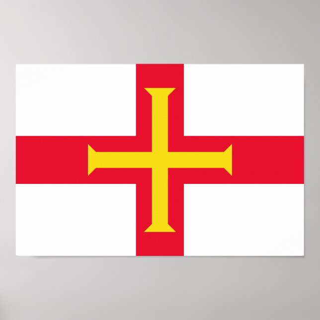 Guernsey Flagga Poster (Framsidan)