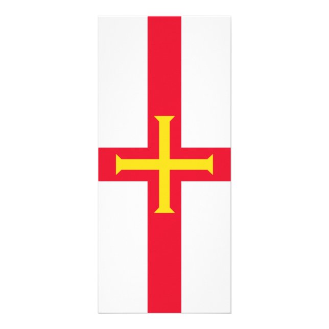 Guernsey flagga reklamkort (Framsidan)