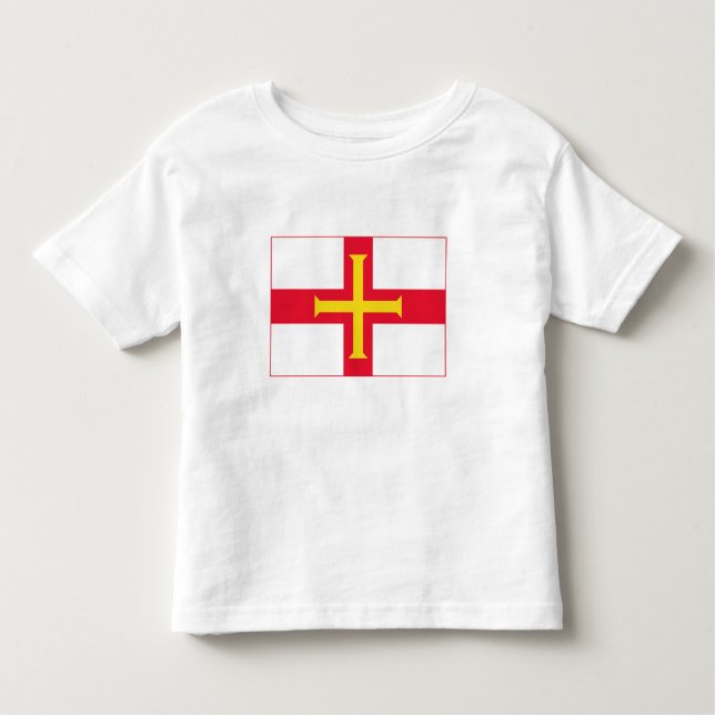 Guernsey Flagga T Shirt (Framsida)