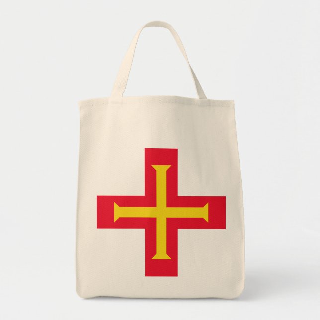 Guernsey flagga tygkasse (Framsidan)