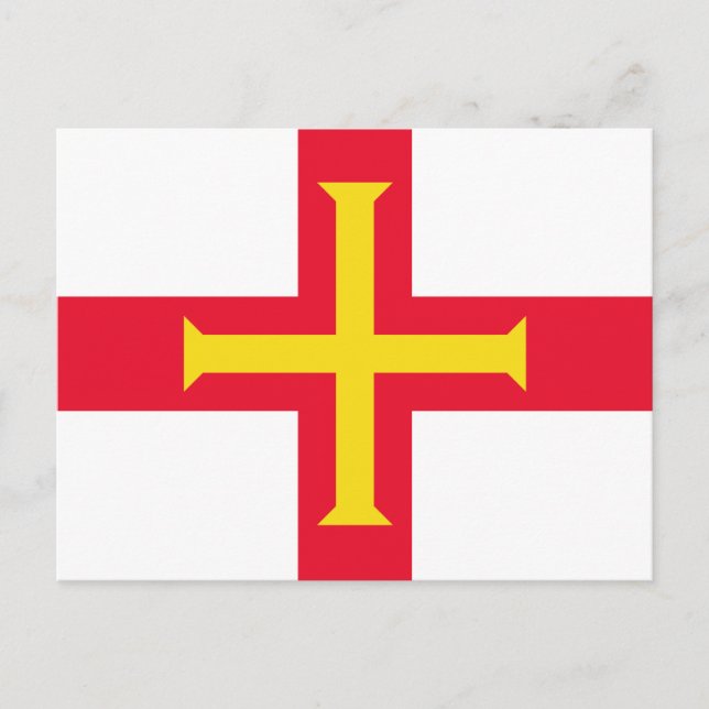 Guernsey Flagga Vykort (Framsida)