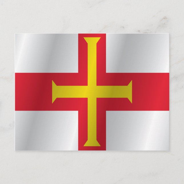 Guernsey flagga vykort (Framsida)