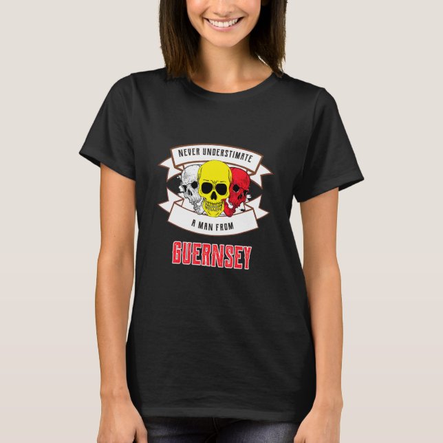 Guernsey Underskatta Aldrig T Shirt (Framsida)