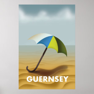 Guernsey vintage resor poster